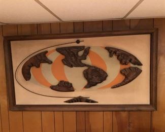 Couch art of continents