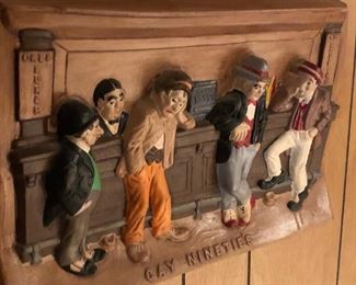 Ceramic bar scene