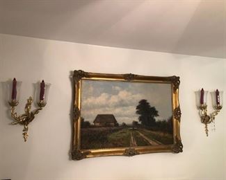 Oil painting of rural Italy by Helmut Reuter