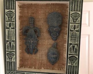 Shadow box with figurines