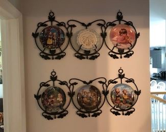 More collector plates on wall display