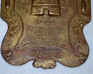 View of Coke Award Plaque