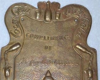 View of Coke Award Plaque