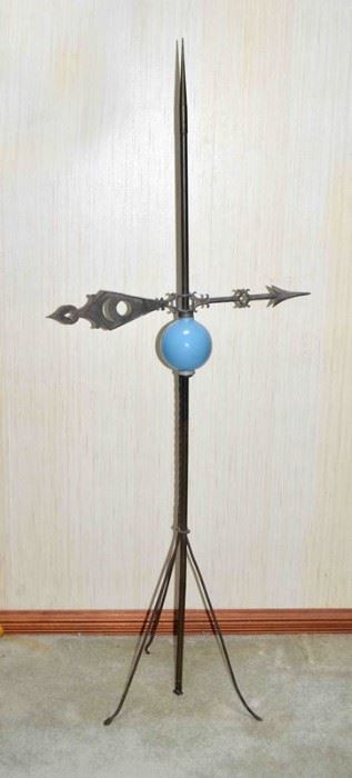 LIGHTNING ROD w/GLASS BALL