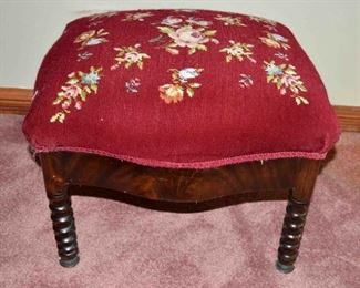 NEEDLEPOINT STOOL