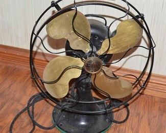 Antq. Emerson Brass Blade Fan