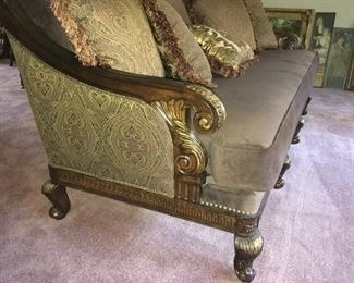 Ornate Trim on Modern Markor (Import) Sofa