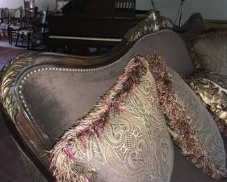 Ornate Trim on Modern Markor (Import) Sofa