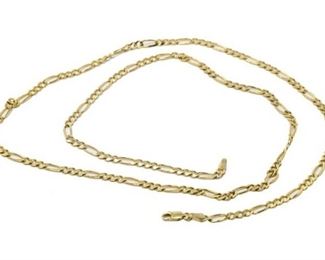 8. 30 Inch 14K Yellow Gold Necklace