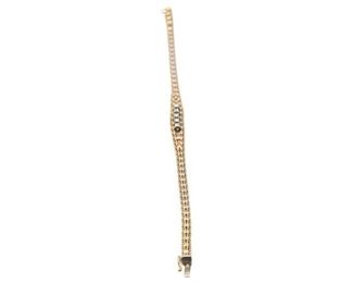 30. Womens 14K Yellow Gold Bracelet wDiamonds