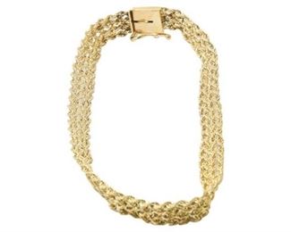 40. Womens 14K Yellow Gold Bracelet