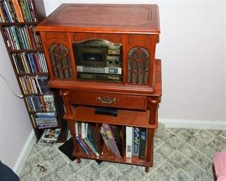 49. Vintage Cassette player with Side Table