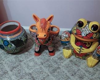 56. Lot of 3 Mexican Planters
