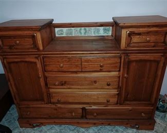 71. Wooden Server with Contents Included