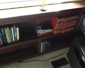 Books and under window bookcases