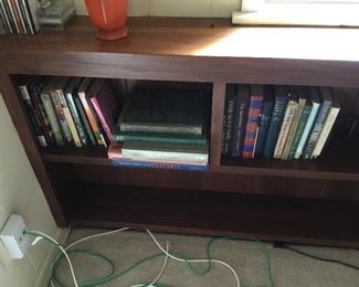 Books and under window bookcases