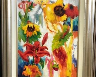 Huelpha, 48 x 36 in. as framed.