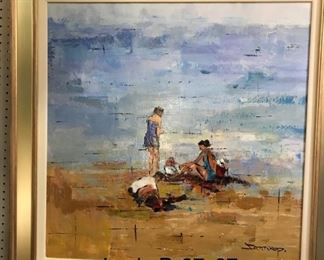 Jamie P., (Korean Academy), oil on canvas, 30 x 30 in. canvas