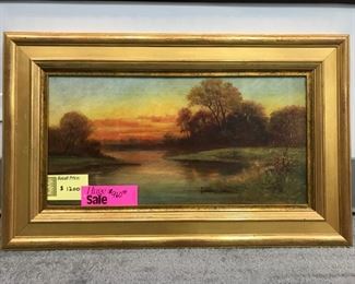 P. Wachowshi, Oil on canvas, 20 x 31 in. as framed, c. 1914