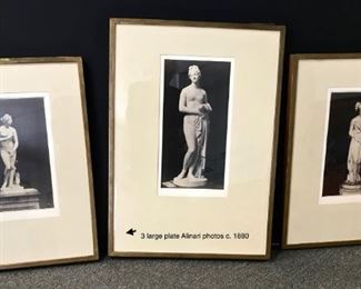 Extensive collection of 19th century albumen photographs by famous photographers of the mid 19th century including Allinari (Fratelli), Gustav Le Gray, Felix Beato, etc.