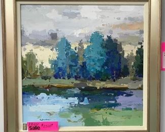 Gaston, oil on canvas, 37" x 37" framed