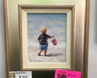 "Small Paintings Make Great Gifts", A collection of various artists, framed sized 14 -18 x 18-22 in. all significantly reduced, 30-50% from retail prices, $199-395.00 each net (savings from $299-$799)