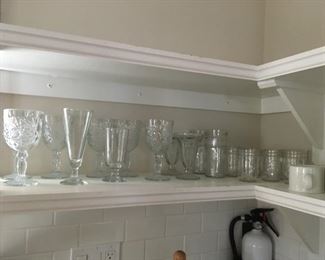 stemware, glasses, cups, mugs...a fun selection of Ventnor themed coffee cups