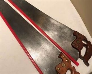 2 Henry Disston Crosscut Saws