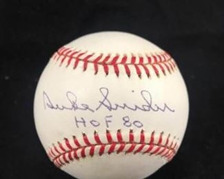 Duke Snider Autographed Baseball