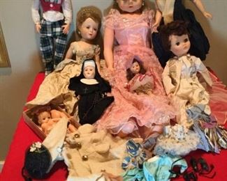 Large Lot of Vintage Dolls and Accessories
