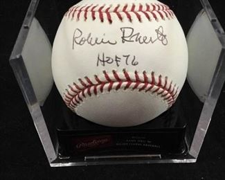 Robin Roberts Autographed Baseball
