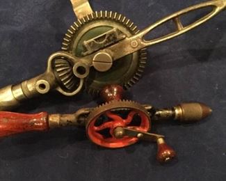 Two Vintage Hand Drills