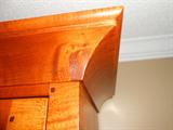 David T. Smith Plantation Desk - top crown corner.