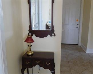 Entry Stand and Mirror