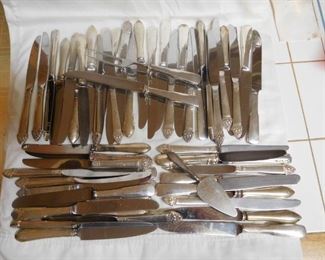 Sterling Handled Knives - 128.68 Troy Ounces