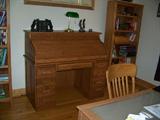 oak roll top desk-REMOVED