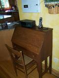 secretary desk and chair (antique)