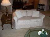 matching love seat; Pair of Queen Anne Mahogany End Tables.