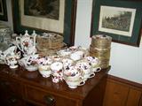 Coalport "Hong Kong" service for 12 with serving pcs.
