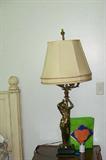 Pair of figurine lamps
