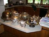 silver plate serving pieces