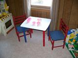 Childrens table and two chairs