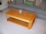 set of two end tables and coffee table