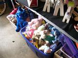 BINS AND BINS OF BEANIES