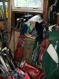 lots of golf clubs