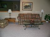 Plaid couch
