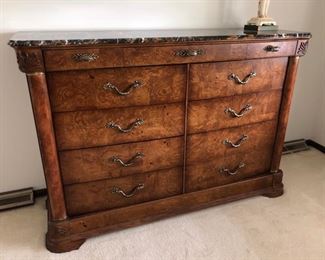 Gorgeous American Drew dresser with marble top.....