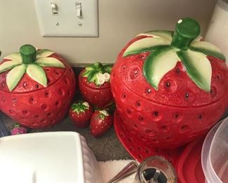 Strawberry canister set