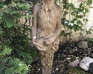 Another large cement figure (Pan?)
