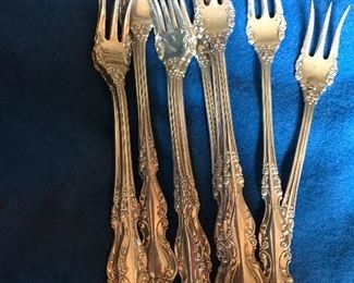 10 sterling cocktail forks
